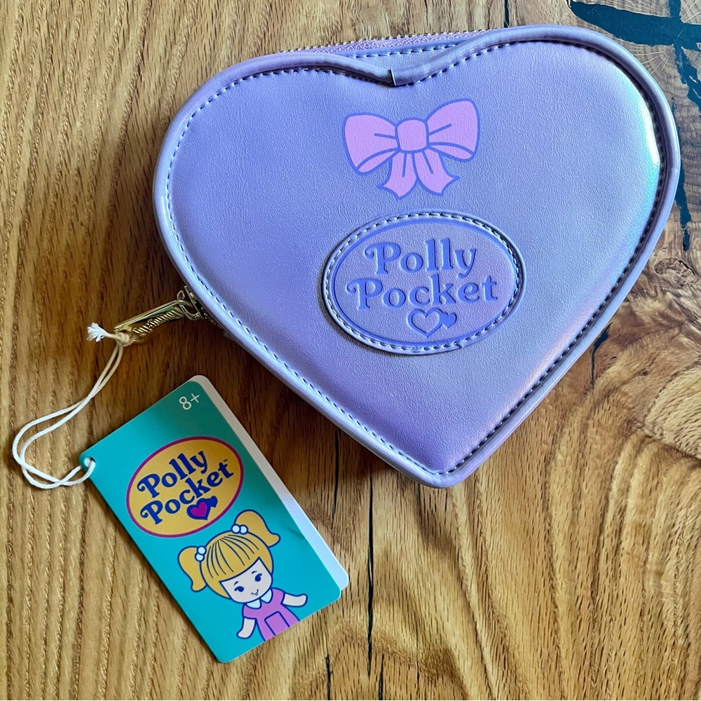 Loungefly Polly Pocket Heart-Shaped Wristlet Wallet
